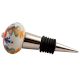 Orange Flower Ceramic Floral Wine Stopper